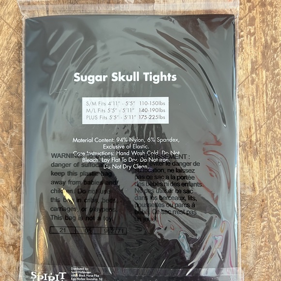 Sugar skull tights - Picture 2 of 2